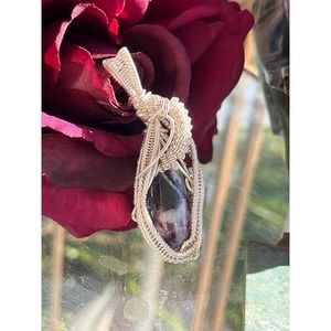 Kammererite Pendant, WireWeavedUniques